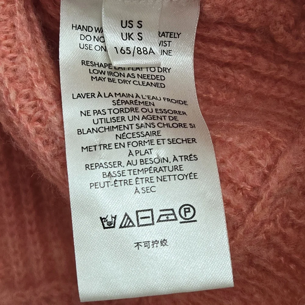Free People Sweater‎ Autumn Sky Fluffy Ombre Orange Sunset
